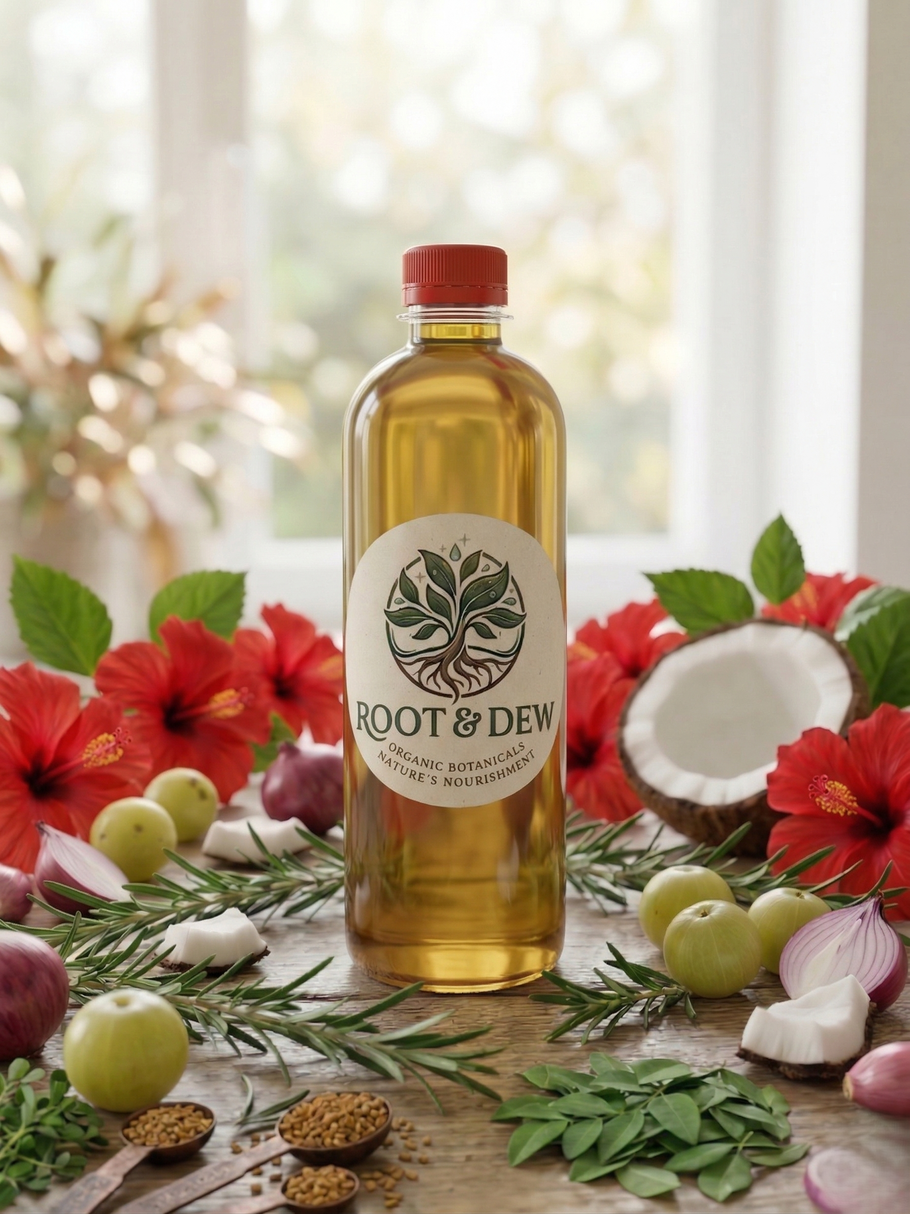Root & Dew Herbal Hair Oil - 500 ml