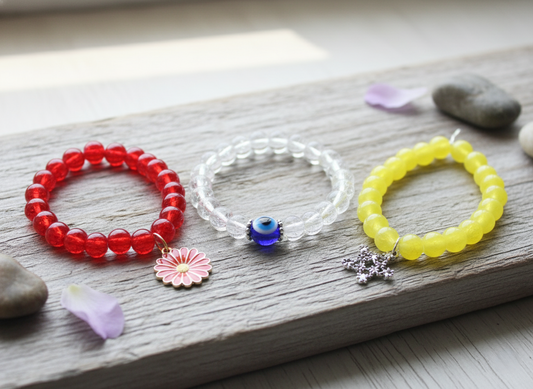 Zen Harmony Trio: Handcrafted Beaded Protection & Vitality Set